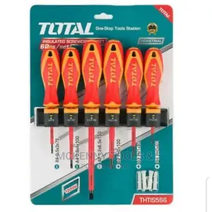 Total Insulated Screwdriver 6 Piece Set Ellecricians