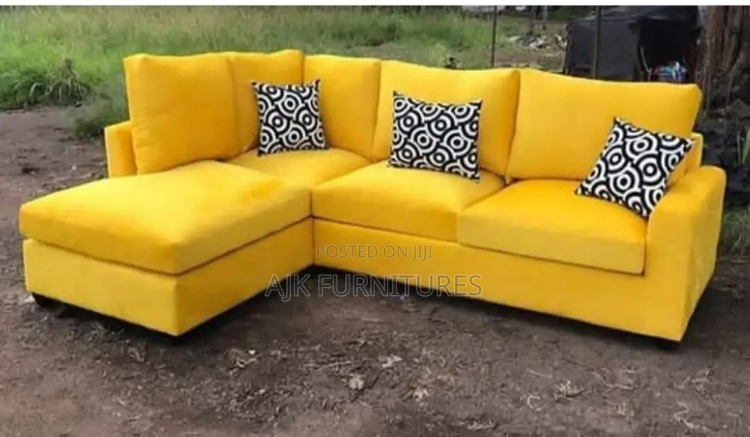 Unique L Shape Fabric Sofa