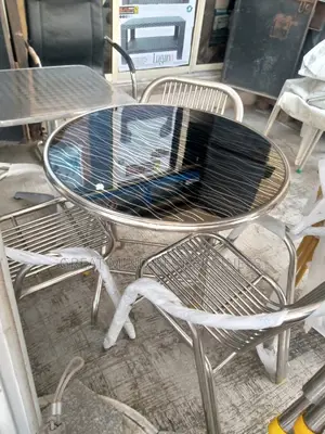 Folding Leg Table and 3 Chairs