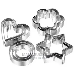 4 Shapes - 12 Piece Stainless Steel Cookie Cutter