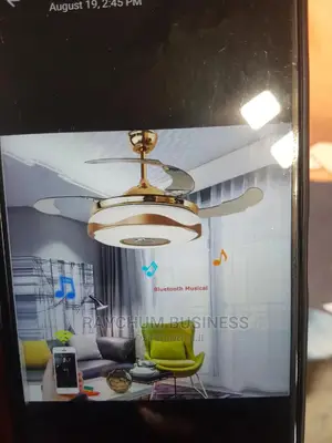 Chandelier Ceiling Fan With Bluethoot Spealer Multiple Light