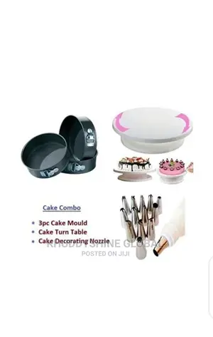 Cake Decoration Tools Set Of Full Rotating Round Table