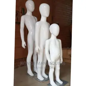 White Glossy Children Mannequins