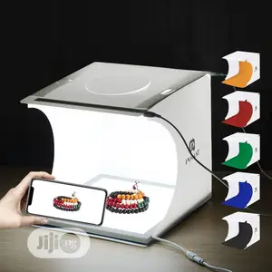 Dual LED Panels With 6 Background Photo Video Box Lighting