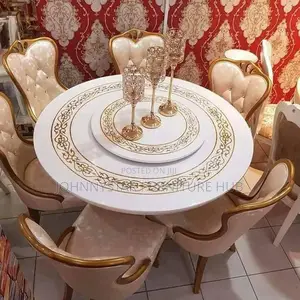 Italian Unique Royal Dinning Tables With 6 Chairs