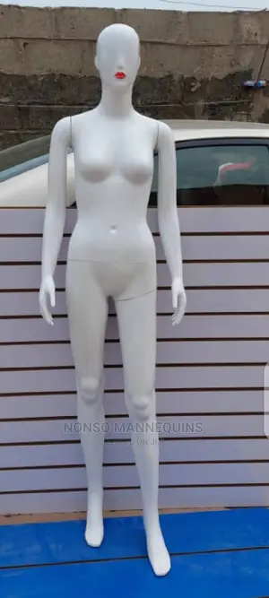 Glossy White and Glossy Black Female Mannequins