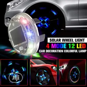 Car 4pcs Wheel Solar Light Hub Bulb Tire Tyre Valve Cap Lamp