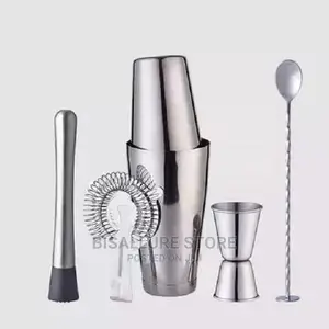 Boston Cocktail Shaker Bar Set - 5 Pieces