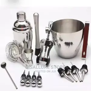 16 Pieces Stainless Steel Cocktail Shaker Mixer Set