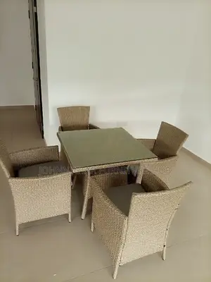 Italian Unique Outdoor Basket Bar Chairs and Table