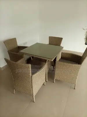 Supermax Italian Outdoor Basket Bar Chairs and Table