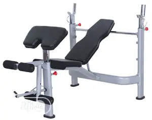 Commercial Bench With 50kg Barbell