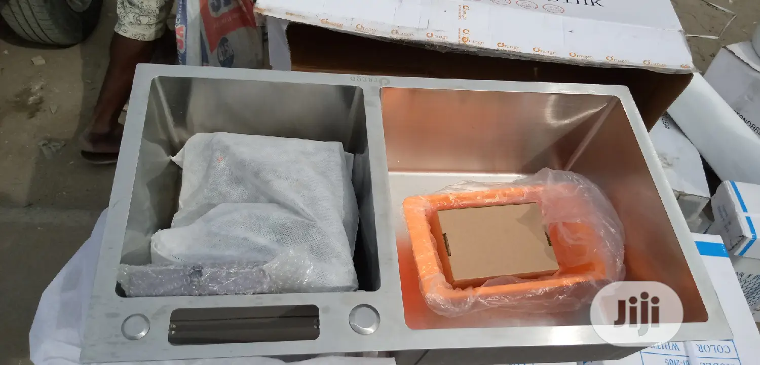 Orange Kitchen Sink