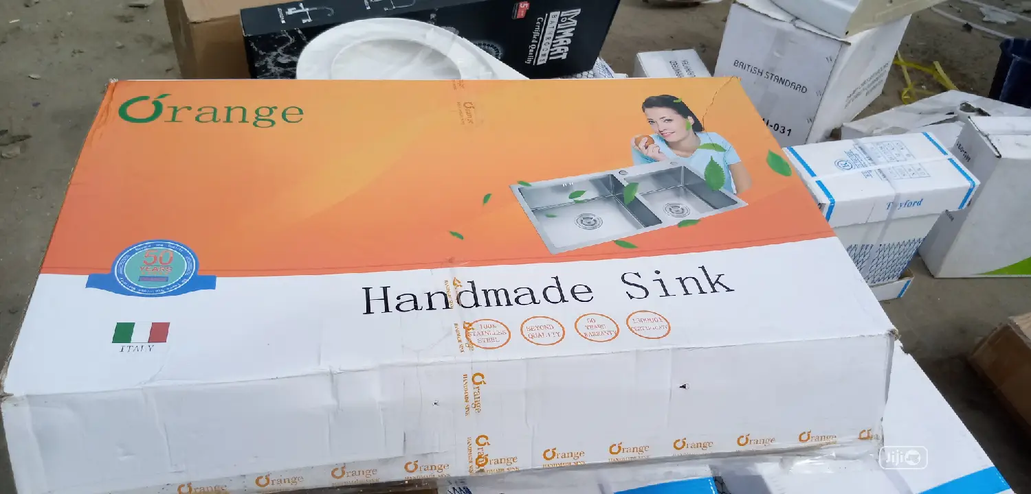 Orange Kitchen Sink
