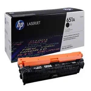 HP 651A Black Original Laserjet Toner Cartridge, CE340A