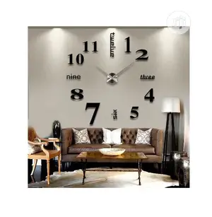 3D Mirror Wall Stickers Creative DIY Wall Clocks