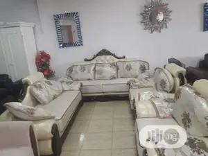 Antic Royal Luxury 7 Seater Silver Sofa
