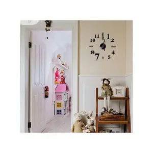 3d Mirror Sticker Unique Modern Design Wall Clock