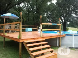 Mini Above Round Pool Deck Construction