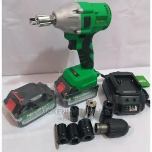 Cordles Battery Drill Brushless With Impact Wrench Kit Set