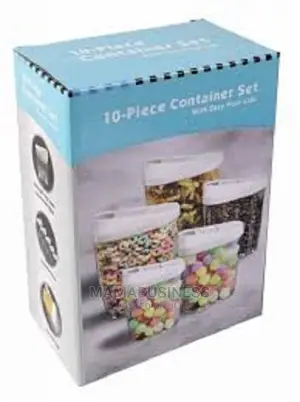 10 Piece Container Set With Easy Pour Lids