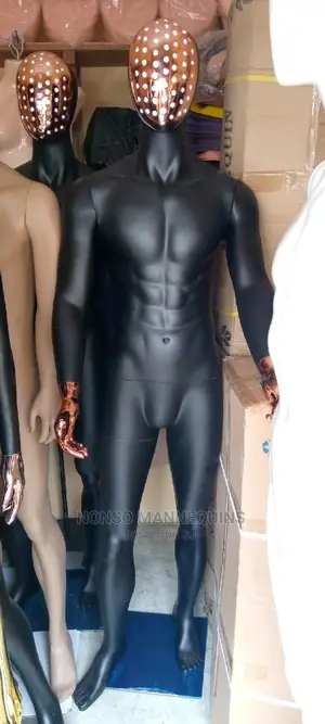 Black And Bronze Male Fibre Mannequin