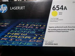 HP 654A Yellow Original Laserjet Toner Cartridge, CF332A