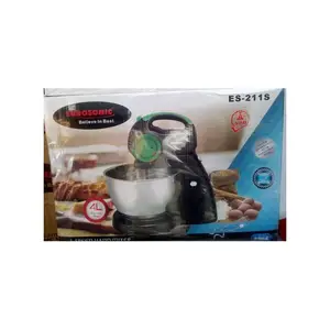 Eurosonic Hand Mixer 5 Speed With Rotating Stainless Bowl 4L