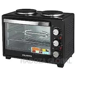 Polystar 25 Liters Toaster With 2 Hotplate and Gril Pv-V25b