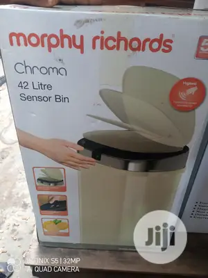 Morphy Richards 42litres Square Sensor Dustbin Cream