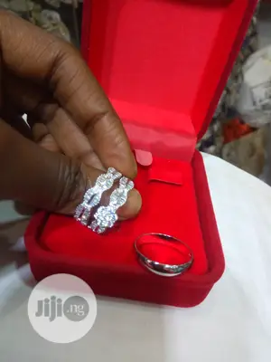 Dubai 925 Sterling Silver Complete Wedding Ring 05