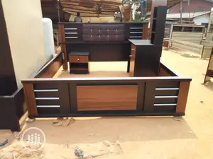6 X 6 Bed Frame With Side Drawer and Dressing Mirror