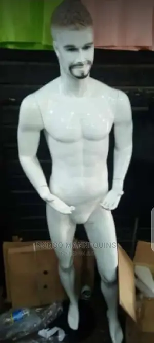 White Fibre Full Body Male Mannequin