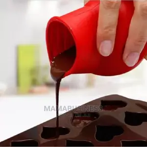Silicone Chocolate Melting Pot Mold - Red