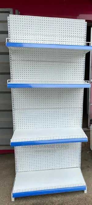 7feets Height Gondola Shelves With 4 Steps Per Unit