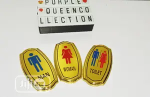 Toilet Door Signs (Man and Woman Symbols)