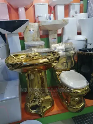 Golden Water Closet Wash Hand Basin