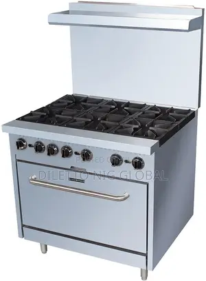 Black Diamond Bdgr-36/Ng 6 Burner USA Industrial Gas Cooker