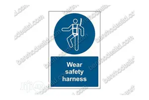 Safety Harness Sign (Benrhodesltd.Com)