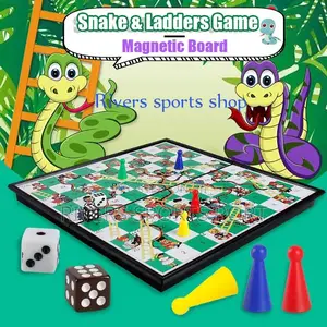 Snake Ladders Portable Magnetic Board Game