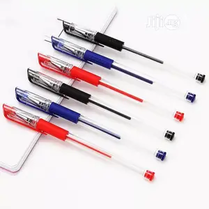 12pcs Red Blue Black Ink Gel Pen 0.5mm Writing Neutral Pens