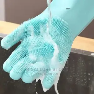 Magic Silicone Housekeeping Scrubbing Gloves