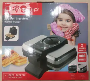 Domoclip Stainless Special Waffle Maker 1000watts.