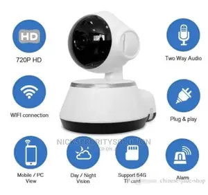 Wireless IP Camera 1080P, Nanny Cam, 360 Degree Smart WIFI C