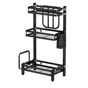 3 Tiers Stainless Steel Kitchen Spice Rack Organizer