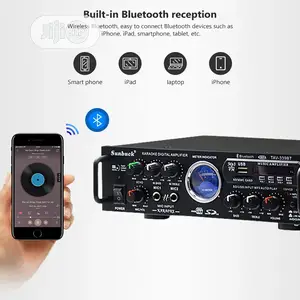 Audio Car/Home Amplifier With Bluetooth