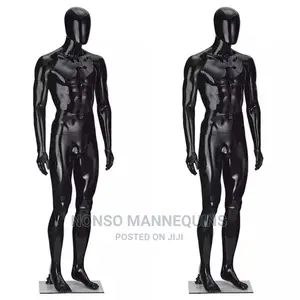 Male Glossy Black Mannequin
