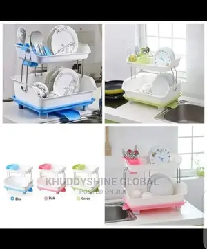 Plastic Plate Racks(Color Varies)