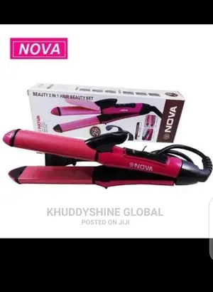 NHS 800 2 in 1 Hair Straightener and Curler by Nova