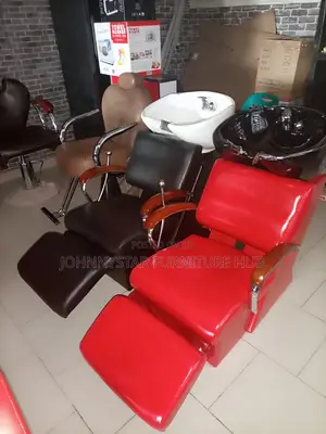 Italian Executive Salon Chairs With Washing Bazin